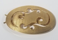 Caroline gold tone hair barrette mcm vintage