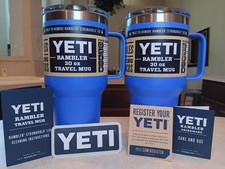 PRICE CUT LOT OF 2 NEW YETI Rambler 30 oz Mug w/ HANDLE TWIST MagSlider Lid