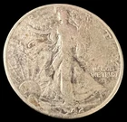 1942 Walking Liberty Half Dollar With Obverse Dye Error