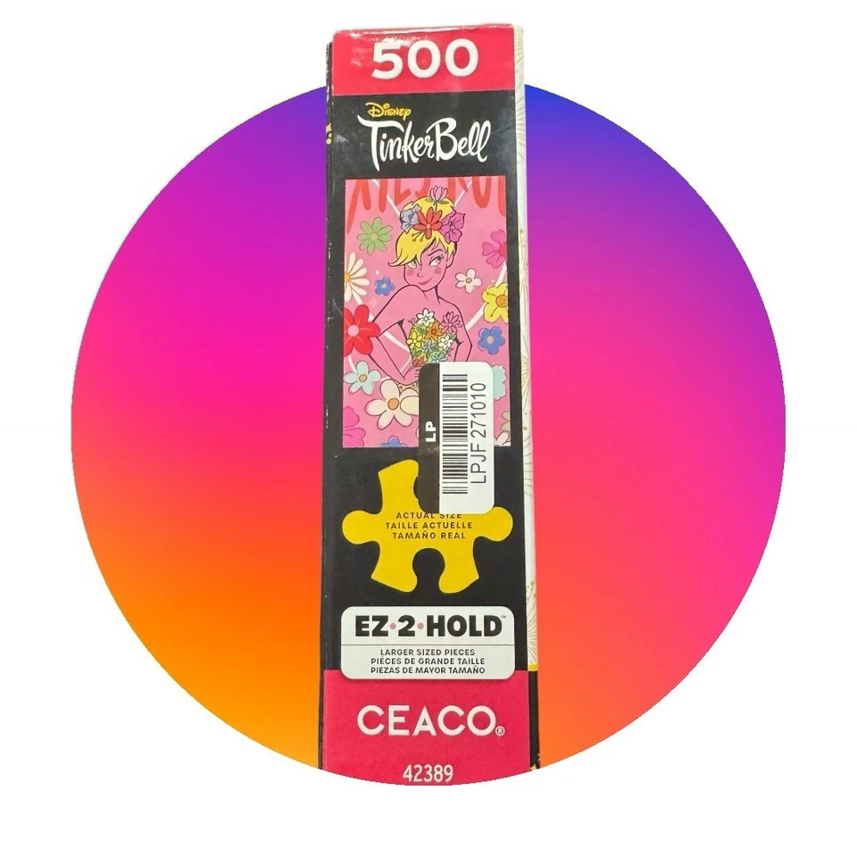 Rompecabezas Disney TinkerBell 500 piezas regla Pixies EZ-2-Mantener tamaño más grande pieza Foto 3 de 3