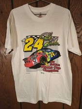 Jeff Gordon 1995 NASCAR WINSTON CUP CHAMP #24 Size Large DUPONT VINTAGE T-Shirt