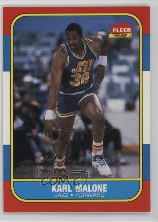 1996-97 Fleer Decade of Excellence Karl Malone #5 HOF 0t1f