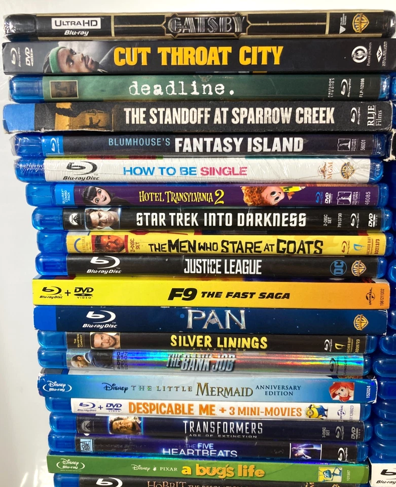 Blu-Ray Large Lot 90 Movies TV Shows Action Comedy Horror Drama Disney Some New - Image 2 of 4