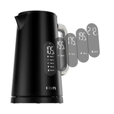 Smart Temp Electric Kettle: 1.7L Capacity, 5 Precise Temperature Settings, Di...