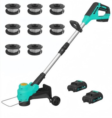 Cordless String Trimmer 12 Electric Weed Wacker 2x2.0Ah Battery Garvee Powered