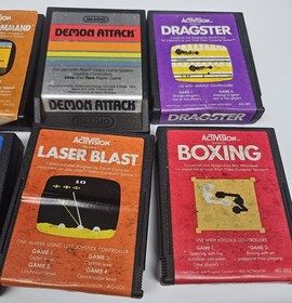 Atari 2600 Lot Of 16 Games Activision Sears Tele-games Pac-man Tested Cart Only