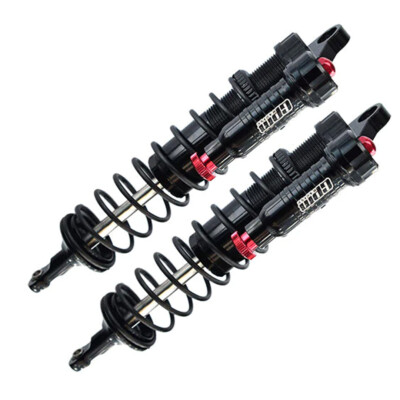 GPM Alum 6061-T6 Front L-Shape Piggy Back Adj Spring Shock 128mm Blck for Sledge