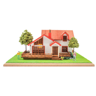 Youngmodeler Hobby Holzmodellbausatz - Schwedenhaus Diorama Heidi House