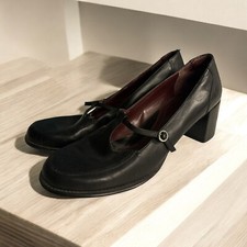 Vintage NINE WEST Chunky Heel Black Mary Jane Women  s Y2K Shoes 9.5