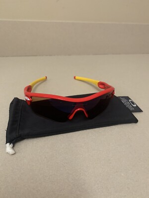 OAKLEY サングラス レッド/イエロー oakley radar sunglasses. Samuel Sanchez Edition . Red And Yellow