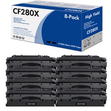 Cartucho de tóner 8PK CF280X para impresora HP 80X Laserjet Pro M401a M401dn M401dw