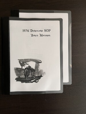 Disneyland Pirates Of The Caribbean-Ride training manual-Exclusive Bonus info