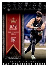 2016 Panini Combine Champions Devon Cajuste Rookie RC NFL PWE Insert 49ers #5