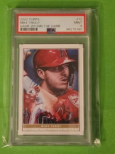 2021 Topps Game Within The Game #12 MIKE TROUT Los Angeles Angles PSA 9