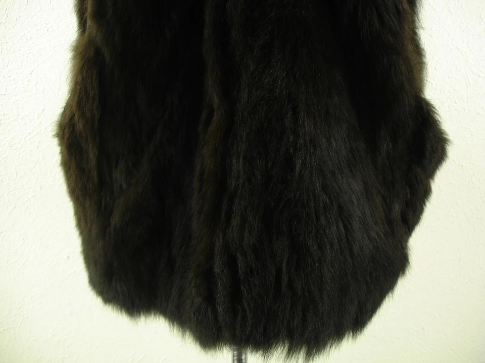 Chaleco Andrew Marc Additions Cuero Extraíble Nueva Zelanda Piel de Zarigüeya Marrón Talla L Foto 3 de 4