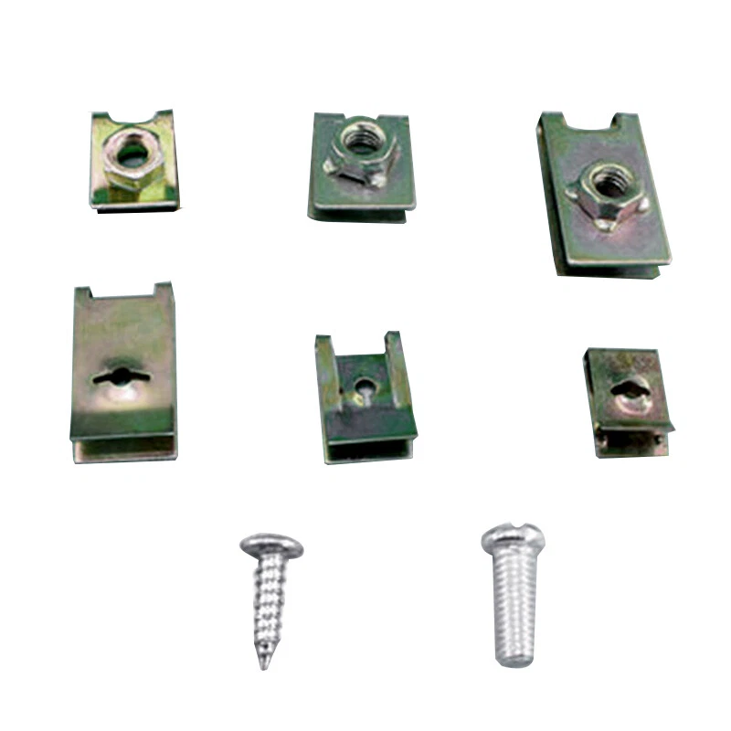 100x Sujetador Mixto Tornillo Fijo Tipo U Clip de Junta para Puerta/Panel/Kit de Guardabarros de Coche Foto 4 de 4