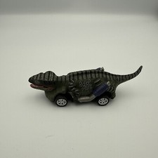 Dinosaur Velociraptor Car Pull Back Friction Toy.