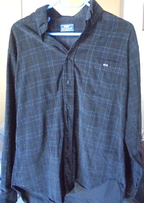 Chemise Eden Park noire à carreaux - Coton flanelle, Manches Longues - Taille M - Photo 1/4