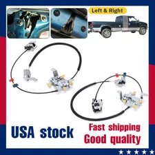 2 x Rear Door Latch Lock Cable Extended Cab For Ford F250 F350 F450 Super Duty