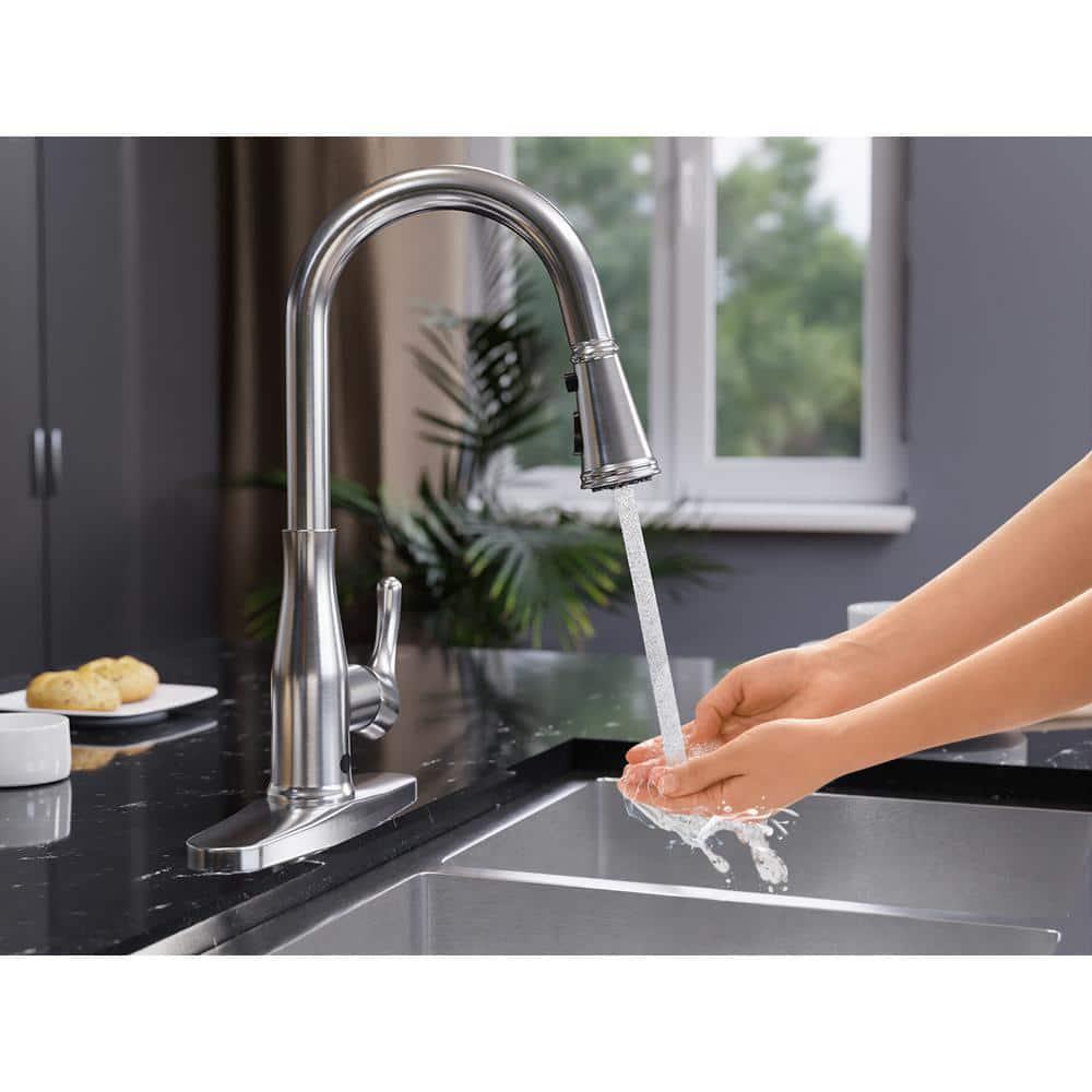 ANZZI Touchless Pull Down Sprayer Kitchen Faucet 1-Handle in