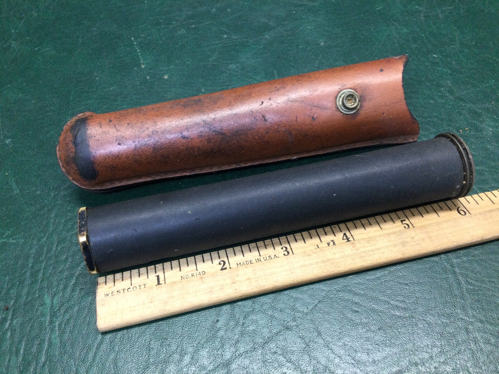 Vintage DIETZGEN Sight Transit Handheld Survey Scope w/ Leather Pouch