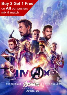 Marvel Avengers Endgame Imax Movie Poster A5 A4 A3 A2 A1 | eBay