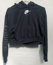 Women's Nike Air Black Athleisure Casual Sports Black Hoodie Size S CJ3083-010