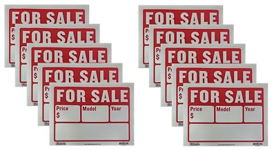 Insegna 10 Pezzi 9x12 Pollici Plastica Flessibile Rossa E Bianca "In - Foto 9