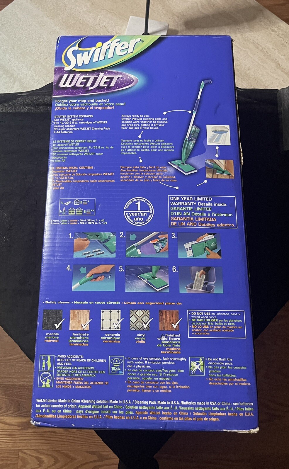 Swiffer WetJet Powered Floor Cleaning Kit Green Model M2001 eBay