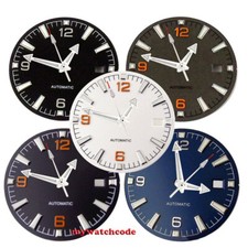 31mm Sterile Black Watch Dial Fit Japan NH35 NH36 ETA 2836 2824 Miyota 8215 8205