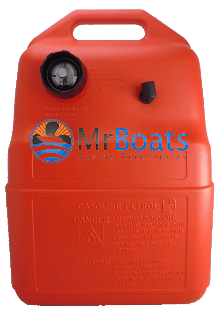 25 LITRE BOAT FUEL TANK + GAUGE Outboard Marine Boat Engine Portable