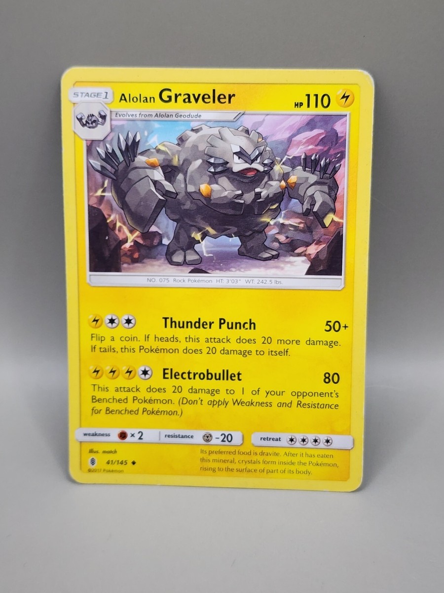 2017 Pokemon Card - Graveler (Alolan) - 41/145 - LP | eBay 2017 Pokemon Card - Graveler (Alolan) - 41/145 - LP | eBay
