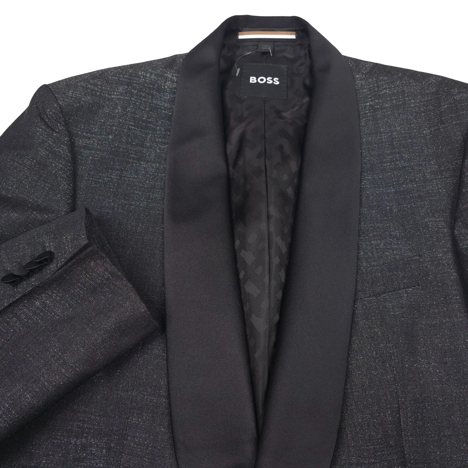 Hugo Boss Gray Jeckson 231 Wool Shawl Lapel Tux Dinner Jacket Mens Size 40R - Image 2 of 4