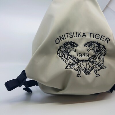 ONITSUKA TIGER バックパック 1949 Onitsuka tiger original Mini backpack unisex embroidery Beige