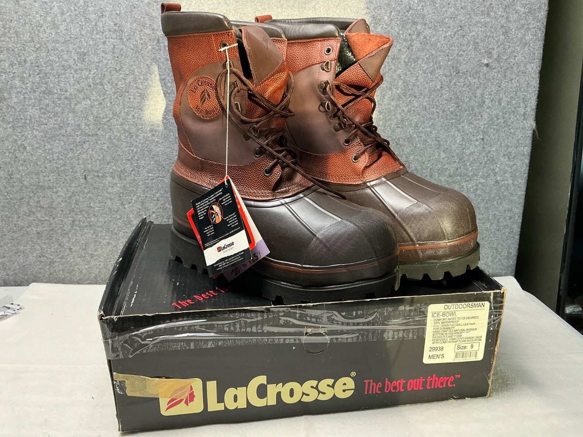 NOS- La Crosse OUTDOORSMAN ICE-BOWL BOOTS RATED TO -125 Degrees