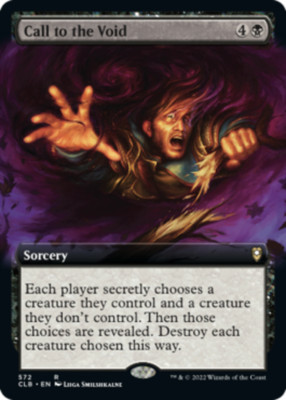 Call to the Void - Extended Art Light Play, English Magic the Gathering MTG Comm