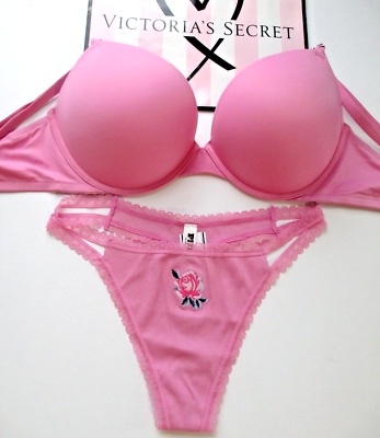 VICTORIA'S SECRET PINK Super Push-Up Bra and Panty Set VS