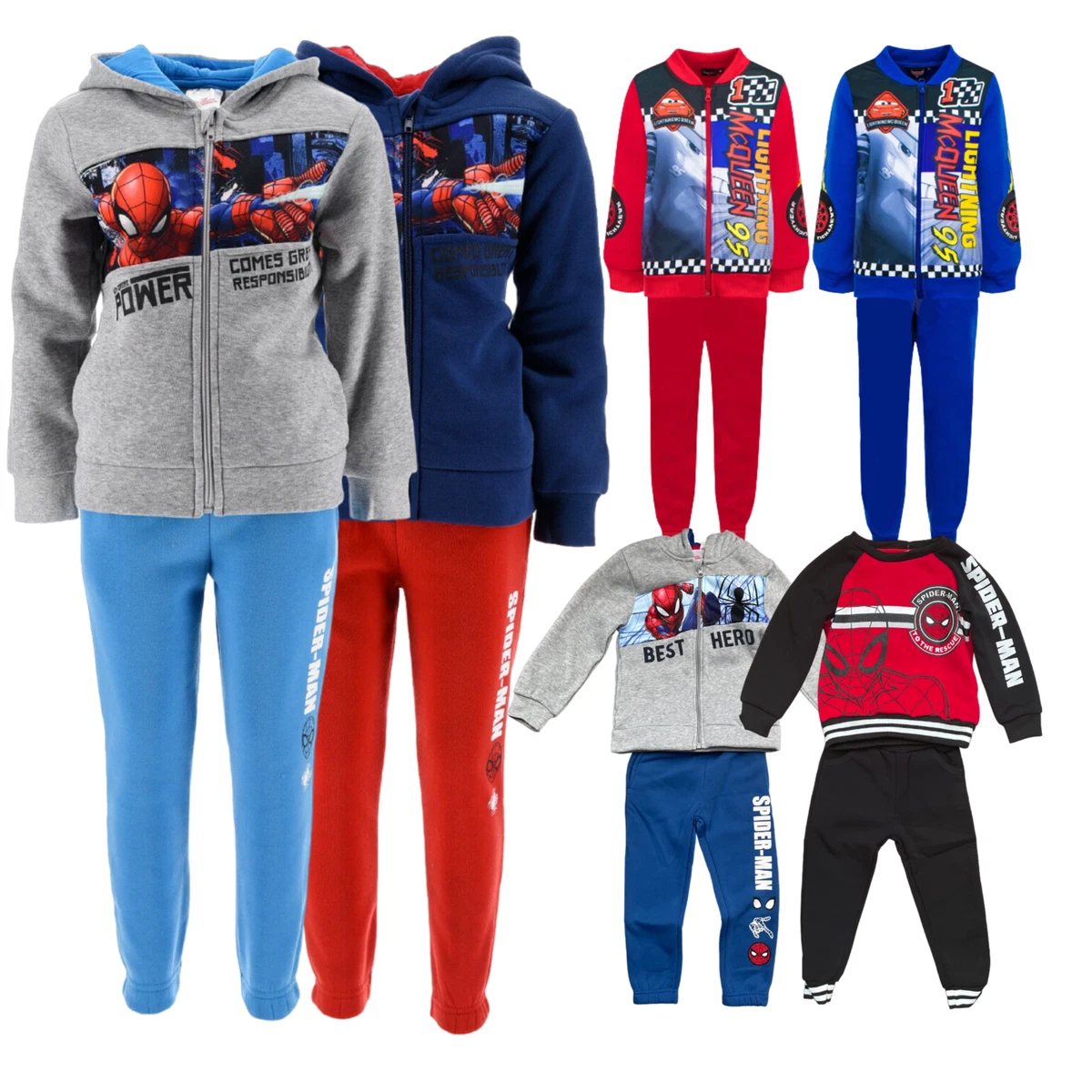 Jogging Spiderman enfant bleu