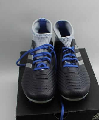 Adidas Predator 18.3 Soccer Cleats 6.5 Women Black and Grey Blue BD7299