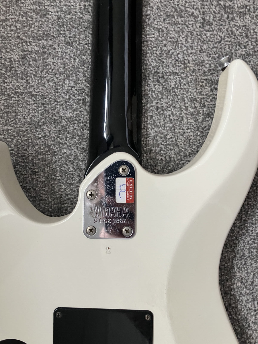 yamaha RGX112 1980's electric guitar, white with black neck | eBay