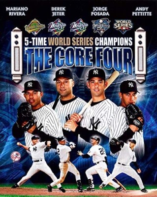 The Core 4 of New York Framed 8x10 Photo of the New York Yankees