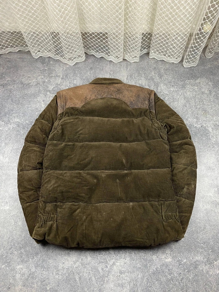 Chevignon Togs Unlimited down puffer jacket with leather shoulder panels Size L - Image 4 of 4