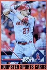 2020 Topps Heritage MLB Sticker Collection Preview #1 Mike Trout 