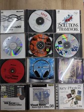 Vintage Microsoft Software  Games Mixed Lot   12 PC CDs