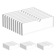 Acrylic Wall Name Plate Holder, Office Door Name Plate with Adhesive Tapes, C...