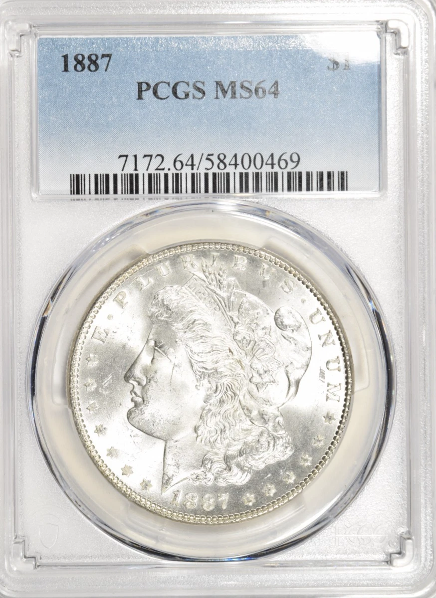 MS 64 Graded 1887 Year Morgan US Dollars (1878-1921) for sale | eBay