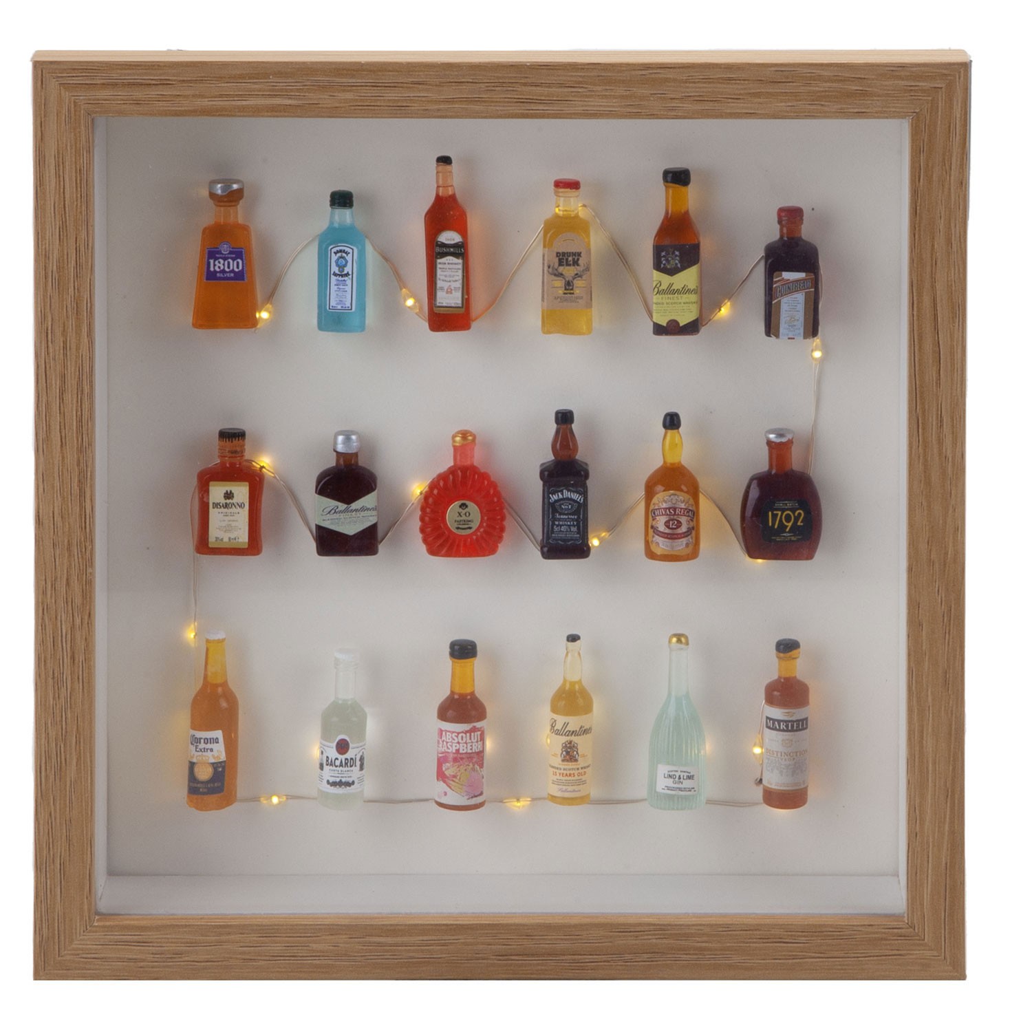 LED Frame Bottle Decoration Man Cave Novelty Décor Multicolour