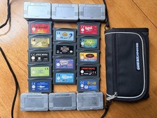Pacchetto giochi Game Boy Advance x14 + custodie e custodia GBA - testato