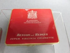 Benson and Hedges Virginia 20 Cigarette tin 1950's empty