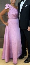 Pink/Orchid Mother Bride/Groom Monique Lluillier Formal Dress Excellent Size 8